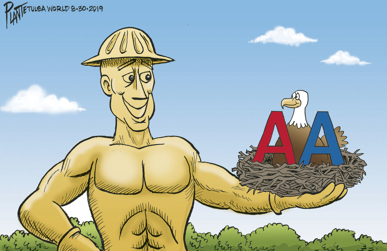 Bruce Plante Cartoon: Kudos American Airlines!